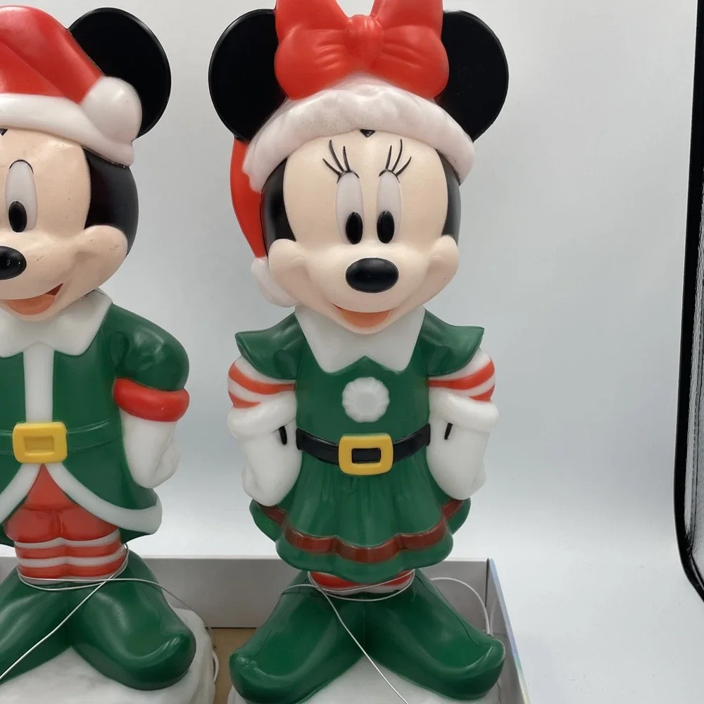 Disney Mickey Minnie Mouse Lighted Christmas Blow Mold 14